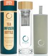 🍵 Pure Zen Glass Tea Infuser Bottle (15 oz)